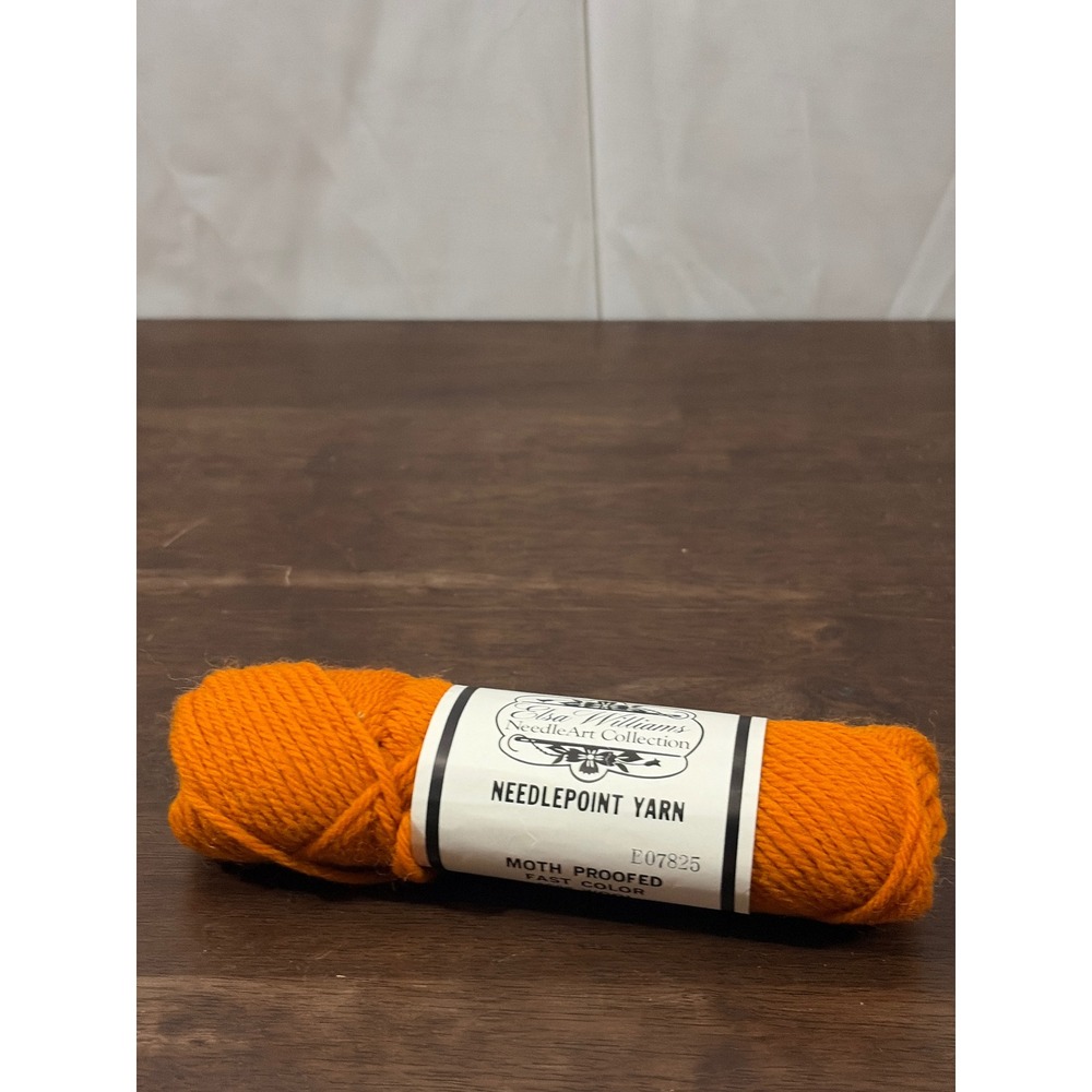 Elsa‎ Williams Tapestry Wool Needlepoint Yarn Orange N240 100% Pure Wool 40 Yd